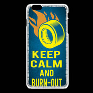 Coque iPhone 6Plus / 6Splus Keep Calm and Burn Out Bleu