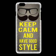 Coque iPhone 6Plus / 6Splus Keep Calm and Have a good Style Gris