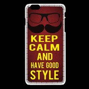 Coque iPhone 6Plus / 6Splus Keep Calm and Have a good Style Rouge