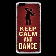Coque iPhone 6Plus / 6Splus Keep Calm and Dance Rouge
