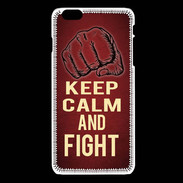 Coque iPhone 6Plus / 6Splus Keep Calm and Fight Rouge