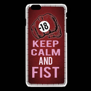 Coque iPhone 6Plus / 6Splus Keep Calm and Fist Rouge