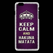 Coque iPhone 6Plus / 6Splus Keep Calm and Hakuna Matata Violet