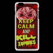 Coque iPhone 6Plus / 6Splus Keep Calm and Kill Zombies Rouge