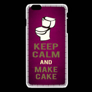 Coque iPhone 6Plus / 6Splus Keep Calm and Make cake Rose