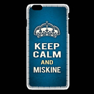 Coque iPhone 6Plus / 6Splus Keep Calm and Miskine Bleu