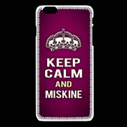 Coque iPhone 6Plus / 6Splus Keep Calm and Miskine Rose