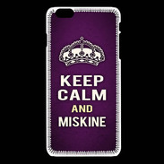 Coque iPhone 6Plus / 6Splus Keep Calm and Miskine Violet