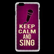 Coque iPhone 6Plus / 6Splus Keep Calm and Sing Rose