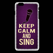 Coque iPhone 6Plus / 6Splus Keep Calm and Sing Violet