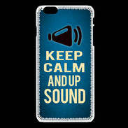 Coque iPhone 6Plus / 6Splus Keep Calm and Up Sound Bleu