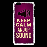Coque iPhone 6Plus / 6Splus Keep Calm and Up Sound Rose