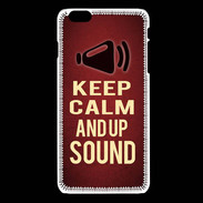 Coque iPhone 6Plus / 6Splus Keep Calm and Up Sound Rouge