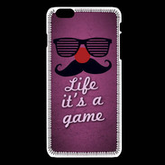 Coque iPhone 6Plus / 6Splus Life It's a game Rose ZG