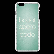 Coque iPhone 6Plus / 6Splus Boulot Apéro Dodo Vert ZG