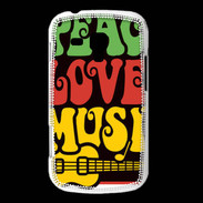 Coque Samsung Galaxy Trend Peace Love Music