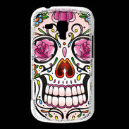 Coque Samsung Galaxy Trend Tête de mort design et coloré