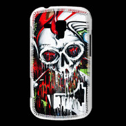 Coque Samsung Galaxy Trend Tête de mort Graffiti couleur