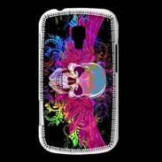 Coque Samsung Galaxy Trend Tête de mort design et colorée