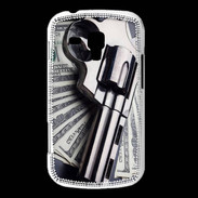 Coque Samsung Galaxy Trend Arme et Dollars