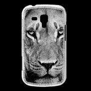 Coque Samsung Galaxy Trend Lion en noir et blanc