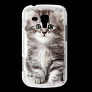 Coque Samsung Galaxy Trend Chaton gris 