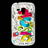 Coque Samsung Galaxy Trend Graffiti Musique