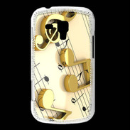Coque Samsung Galaxy Trend Portée de notes en or