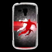 Coque Samsung Galaxy Trend Illustration Handball en noir et rouge