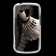 Coque Samsung Galaxy Trend Volant de Badminton en noir et blanc