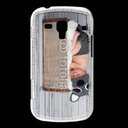 Coque Samsung Galaxy Trend Bébé dormant avec chapeau tête de chat