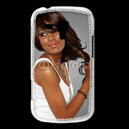 Coque Samsung Galaxy Trend Femme metisse noire