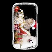 Coque Samsung Galaxy Trend Chaton et Chiot Noël