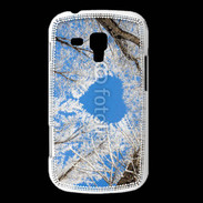 Coque Samsung Galaxy Trend arbres enneigés coeur
