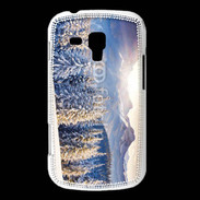 Coque Samsung Galaxy Trend Montagne enneigée et ensoleillée
