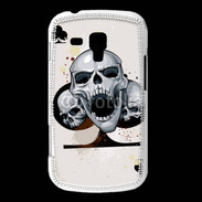 Coque Samsung Galaxy Trend Carte tête de mort trèfle