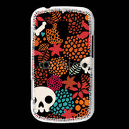 Coque Samsung Galaxy Trend Fond tête de mort 9