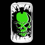 Coque Samsung Galaxy Trend Tête de mort en vert et noir