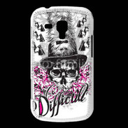 Coque Samsung Galaxy Trend Tête de Mort Difficult