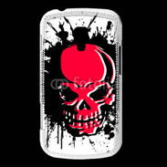 Coque Samsung Galaxy Trend Tête de Mort en Rouge et Noir