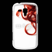 Coque Samsung Galaxy Trend Coiffure Cheveux bouclés rouges