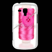 Coque Samsung Galaxy Trend Fil à couture rose 