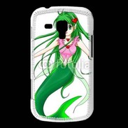 Coque Samsung Galaxy Trend Fille manga verte