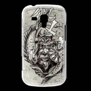 Coque Samsung Galaxy Trend Visage de guerrier en dessin 50