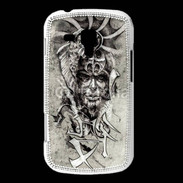 Coque Samsung Galaxy Trend Visage de guerrier en dessin 52