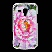 Coque Samsung Galaxy Trend Fleur en peinture