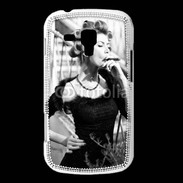 Coque Samsung Galaxy Trend Aristocrate en noir et blanc