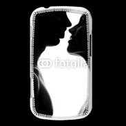 Coque Samsung Galaxy Trend Couple d'amoureux en noir et blanc