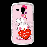 Coque Samsung Galaxy Trend I love you Bunny