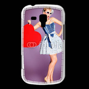 Coque Samsung Galaxy Trend femme glamour coeur style betty boop